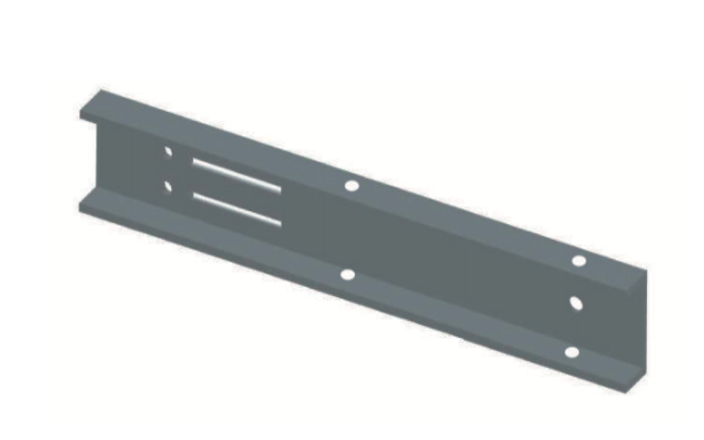 Herraje de Extensión para Tensión de Canal Transversal 8 x 60 cm para Fibra optica