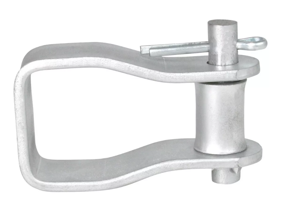 Herraje Tipo D Doble Fleje Para Fibra Óptica 3/16 con chabeta