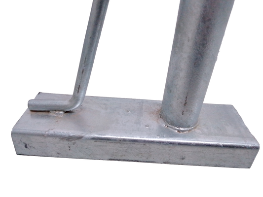 Brazo Extensión Herraje tipo J 40 cm reforzado doble Ojillo para Fibra Óptica ADSS