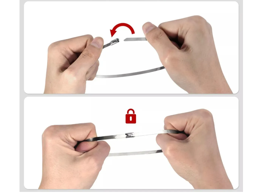 Cincho de Acero Inoxidable 200 mm x 4.3 mm