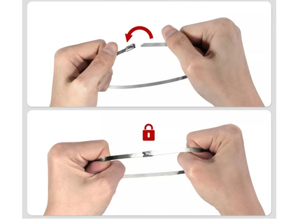 Cincho de Acero Inoxidable 200 mm x 4.3 mm