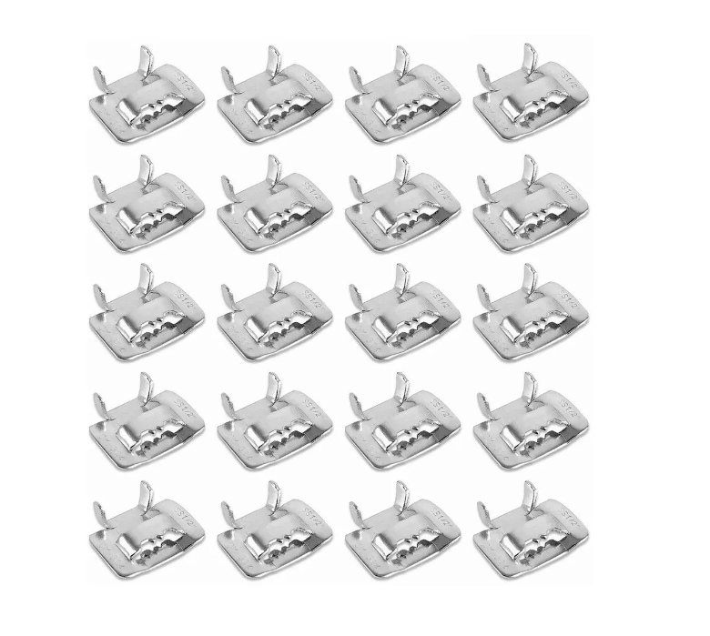 Hebilla de Acero Inoxidable 201 de 5/8" (100 Piezas)