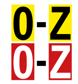 Etiqueta Reflectante Adhesiva de 2.5 cm x 3.8 cm- 0-Z Naranja o Amarilla