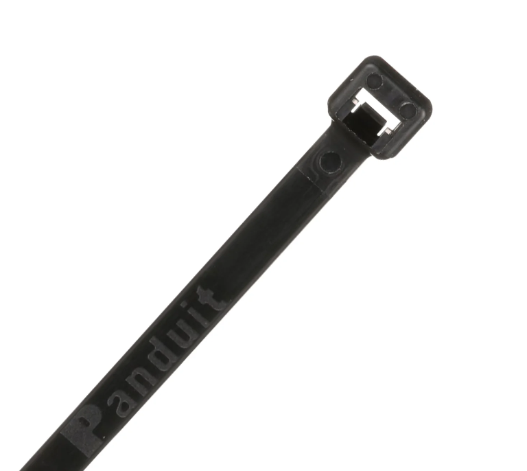 Cincho tipo panduit lengüeta metálica de 14.9”x 7 mm Negro (100 pzs)