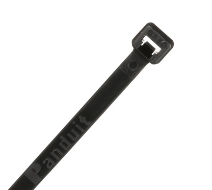 Cincho tipo panduit lengüeta metálica de 14.9”x 7 mm Negro (100 pzs)