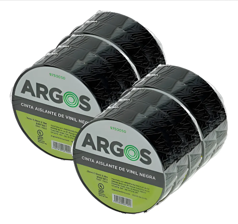 Cinta Aislante Eléctrica Negra De PVC Argos 9750050
