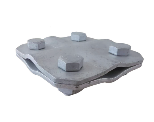 Herraje Placa Crucero Doble para Fibra optica