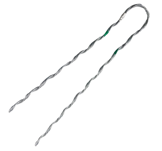 Remate Preformado de Recto de 1/8" Acero de Galvanizado por Inmersión en Caliente para Fibra optica